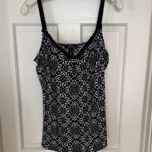 White House Black Market Mosaic Print Tank Top